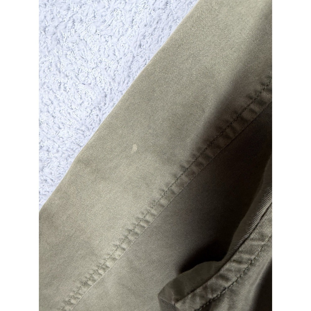GUESS Womens Studded Military Jacket Olive Green Utility Cargo Size M - Picture 8 of 9